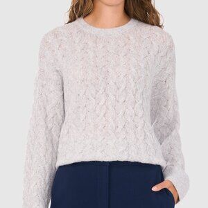 New Halogen® Metallic Crewneck Cable Knit Sweater  P3990
